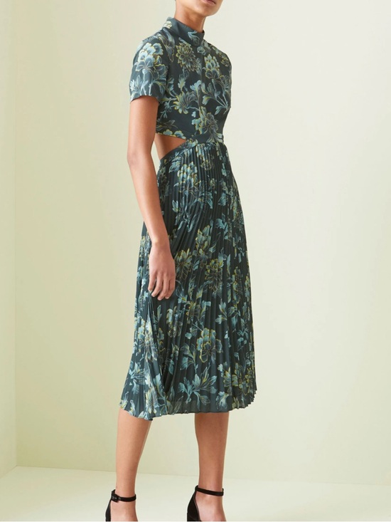Whistles Dresses & Skirts - Whistles Lyle Print Alexandra Open Back Midi Dress